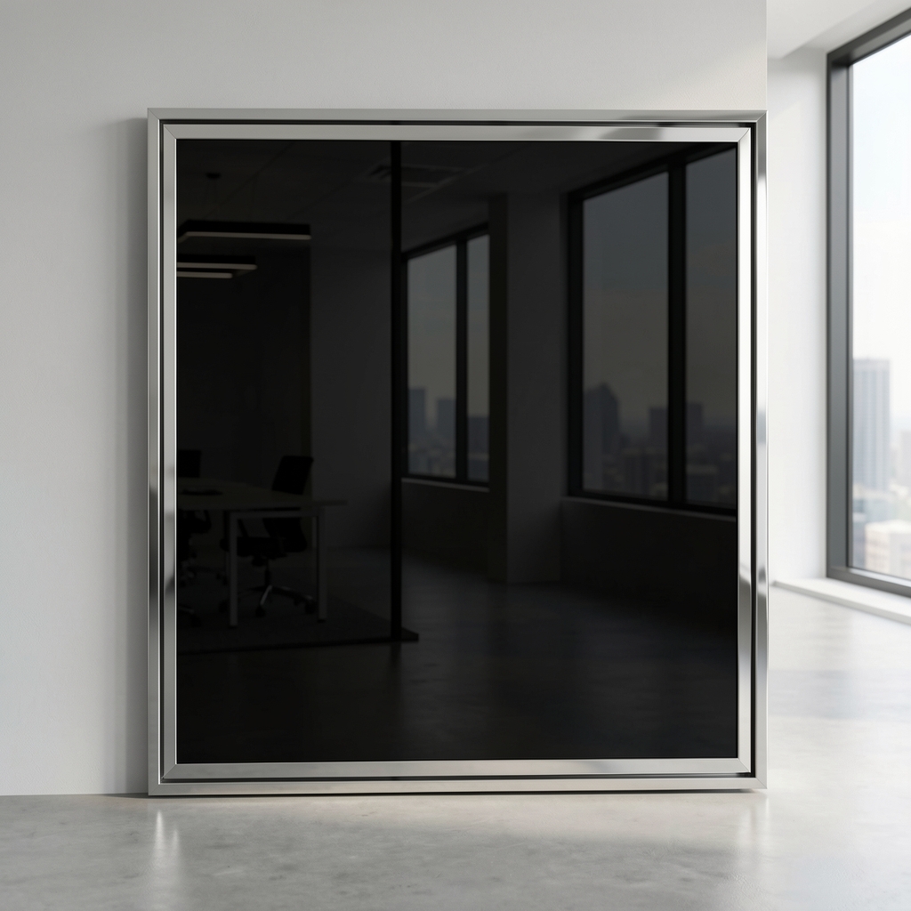 Birou reglabil electric cu suprafață din sticlă securizată neagră 120x60cm, cadru crom, design minimalist pentru birouri moderne corporate